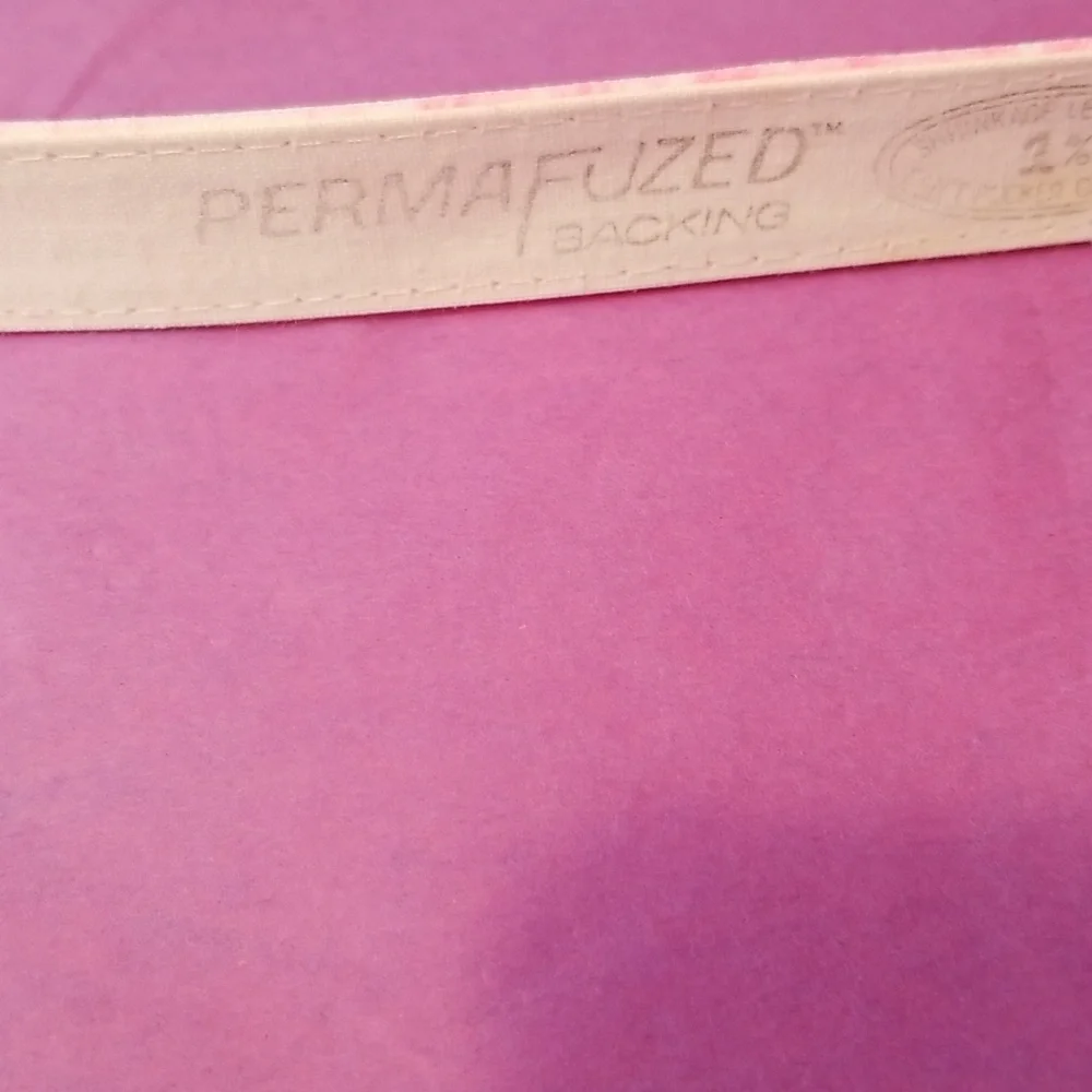 Vintage Womens Pink White Thin Belt EUC